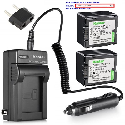 Kastar Battery AC Travel Charger for HITACHI DZ-BP14S DZ-HS303E DZ-HS403 Camera