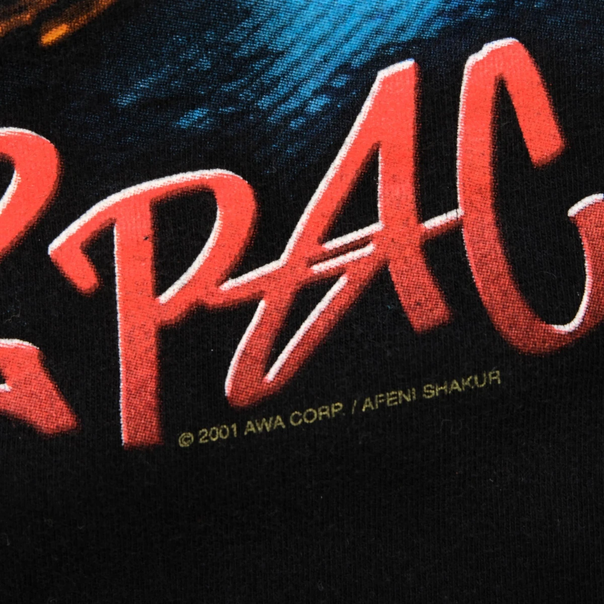 Rare Vintage CYGNUS Tupac Shakur 2Pac 2001 Memorial T Shirt 90s