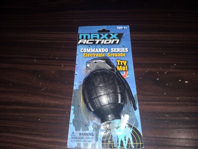 New Maxx Action Electronic Grenade Toy Kids Military Army Weapon Light 3 Colors.