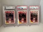 THREE  1989-90 Fleer Michael Jordan #21 GRADED CARDS BGS 8 & PSA 7 & PSA 5📈📈📈