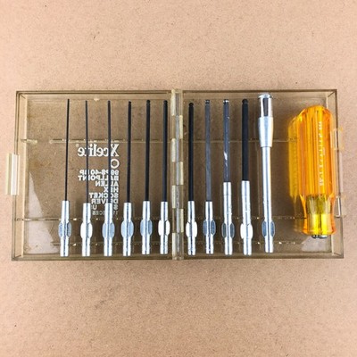 11 Piece Xcelite Ball Point Hex Allen Driver Bit Set Screwdriver 99PS-40 BP Case