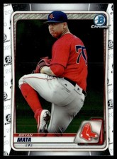 2020 Bowman Chrome Prospects Bryan Mata Boston Red Sox #BCP-128