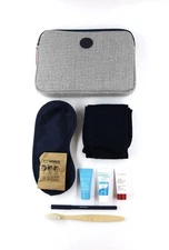 New  AIR FRANCE Business Class Amenity Kit Travel Toiletry Bag - 9 pieces