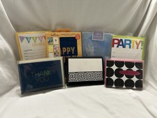 Variety Lot of 7 Hallmark Greeting Cards  Invitations - Assorted Occasions