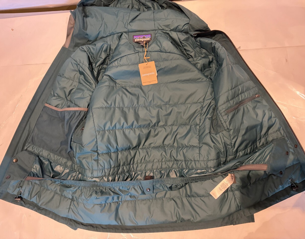 PATAGONIA 31201 WOMEN'S INSULATED POWDER TOWN JACKET SIZE MEDIUM M CASCADE GREEN image 6
