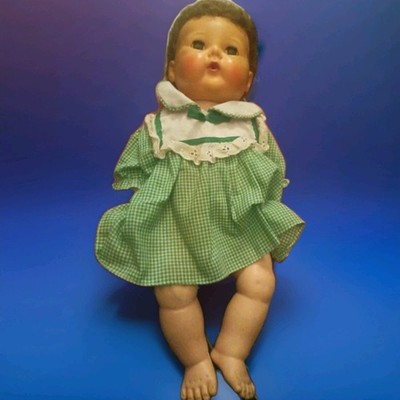 Vintage AMER CHAR Doll Pat # 2675.644 Eyes Work 1950s Original Clothes 