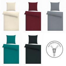 Seersucker Bettwäsche 135x200 cm Unifarben Sommer Mikrofaser Bettbezüge kühlend