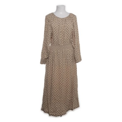 H&M, Kleid, Größe: L, Beige/Mehrfarbig, Viskose, Gepunktet, Damen #CJh