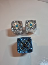 Lot 3 Flash Cubes Sylvania GE Blue Dot 11 Flashes Round Hole Bottom