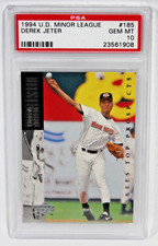 Derek Jeter 1994 Upper Deck Minor League PSA 10 GEM MT Graded Rookie Card #185