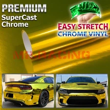 Supercast Chrome Car Vinyl Vehicle Wrap Sticker Easy Stretch Decal Sheet Film