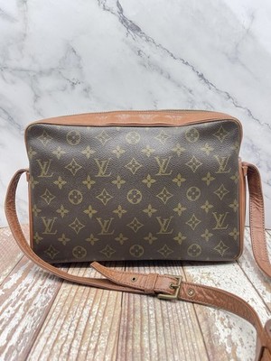 Louis Vuitton Monogram Shoulder Bag Brown Crossbody Vintage Era