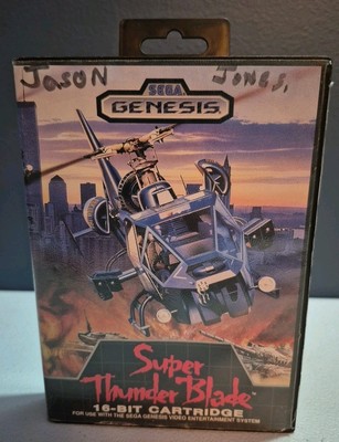 Super Thunder Blade SEGA Genesis Game 1989 Complete In Box