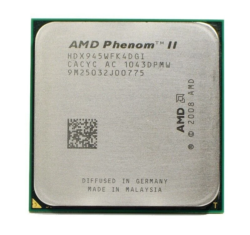 AMD Phenom II X4 945 HDX945WFK4DGM Quad Core 3GHz 6MB Socket AM2+ AM3 Processor - Image 4 of 4