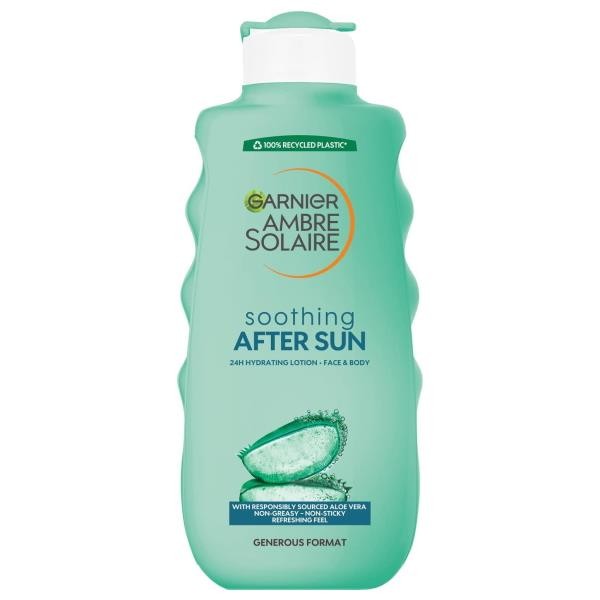 3 x Garnier Ambre Solaire Aftersun Soothing Hydrating Lotion 400ml