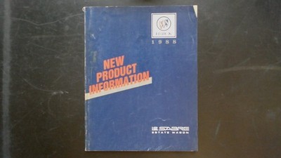 Buick 1988 LeSabre Estate Wagon New Product Information Manual