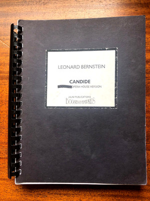 1982 version of Bernstein's script/piano score for ''Candide'' (Boosey & Hawkes)