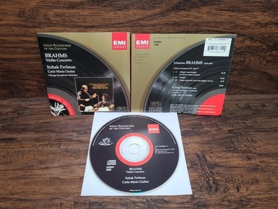 Brahms: Violin Concerto by Itzhak Perlman, Chicago Symphony Orchestra CD, 1977