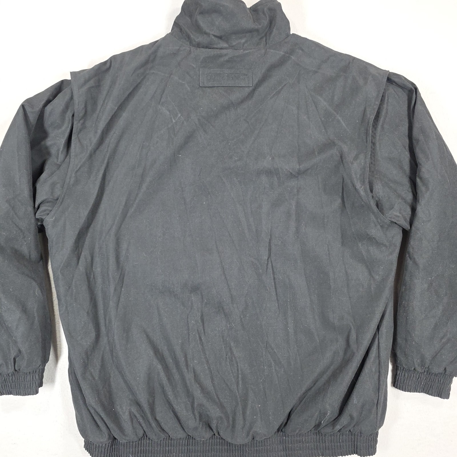 Sara Lee Windbreaker Jacket Men's XL Black Logo Lined Full Zip Bakery Breadcore thumbnail 12