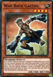 War Rock Gactos (BLVO-EN094) Super Rare 1st Edition YuGiOh Blazing Vortex