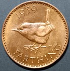 1939 Great Britain One Farthing. Appears Uncirculated Condition. Nice Details.  — photo 2