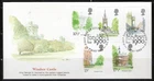 1¢ WONDER'S ~ GREAT BRITAIN LANDMARKS WINDSOR CASTLE C/S FDC - UNADDRESSED ~ F49