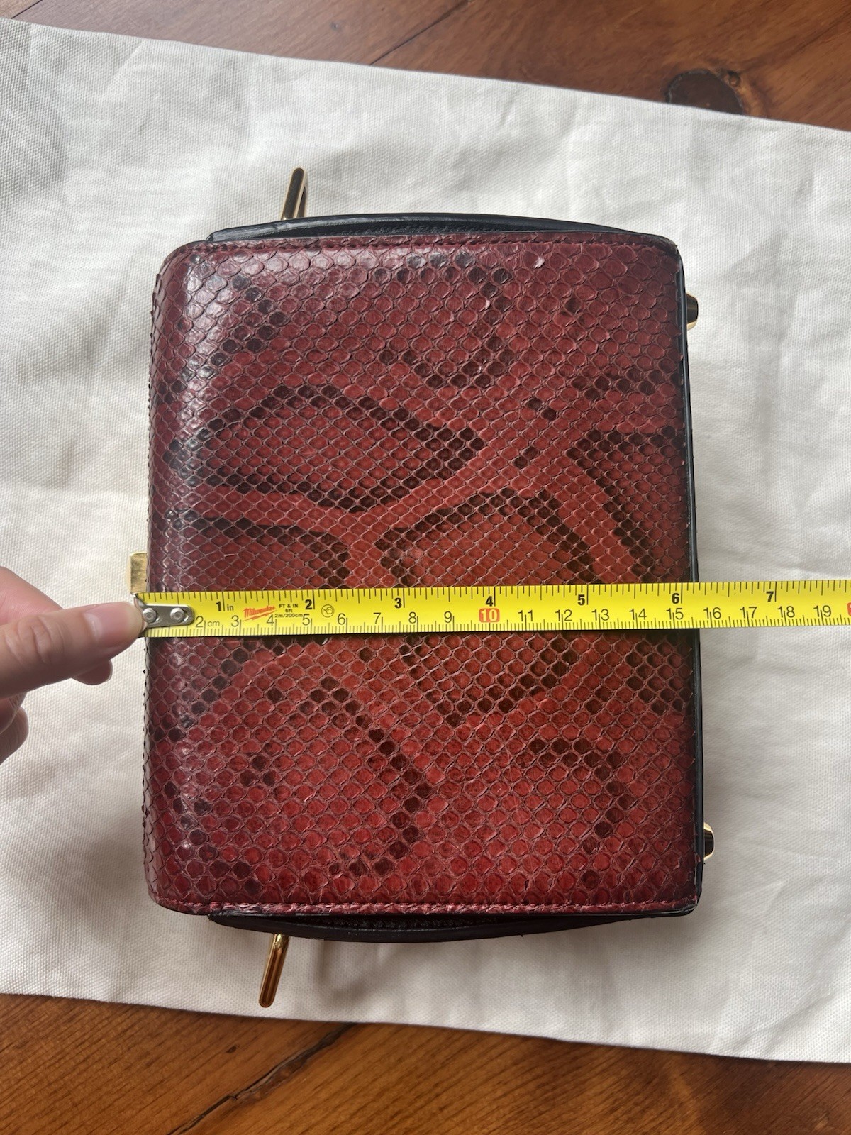 Alexander McQueen Box Bag 19 In Python - image 11