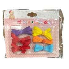 Best Baby Multicolor Fabric Bow Hair Clips Set for All Hair Types