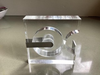 Vintage 1970s Lucite Tape Dispenser / Museum of Modern Art / XLNT cond.