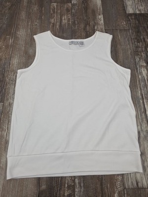 The Tog Shop Tank Top White . Sleeveless Women s Size Large