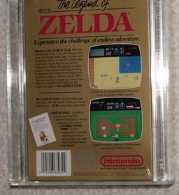 Legend of Zelda, non Rev-A, Nintendo NES, New, Sealed!  VGA 75