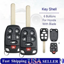 2 6-Button Remote Head Key Fob SHELL CASE For 2011-2013 Honda Odyssey N5F-A04TAA