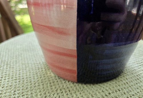 Vintage Marshall Pottery Pottery Stoneware Ceramic Pitcher Texas Flag 7.5" - Picture 11 of 15