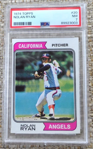 1974 TOPPS BASEBALL #20 NOLAN RYAN CALIFORNIA ANGELS PSA-7 G-528