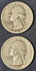 1947-D & 1953-D Denver Mint Washington Silver Quarter Lot