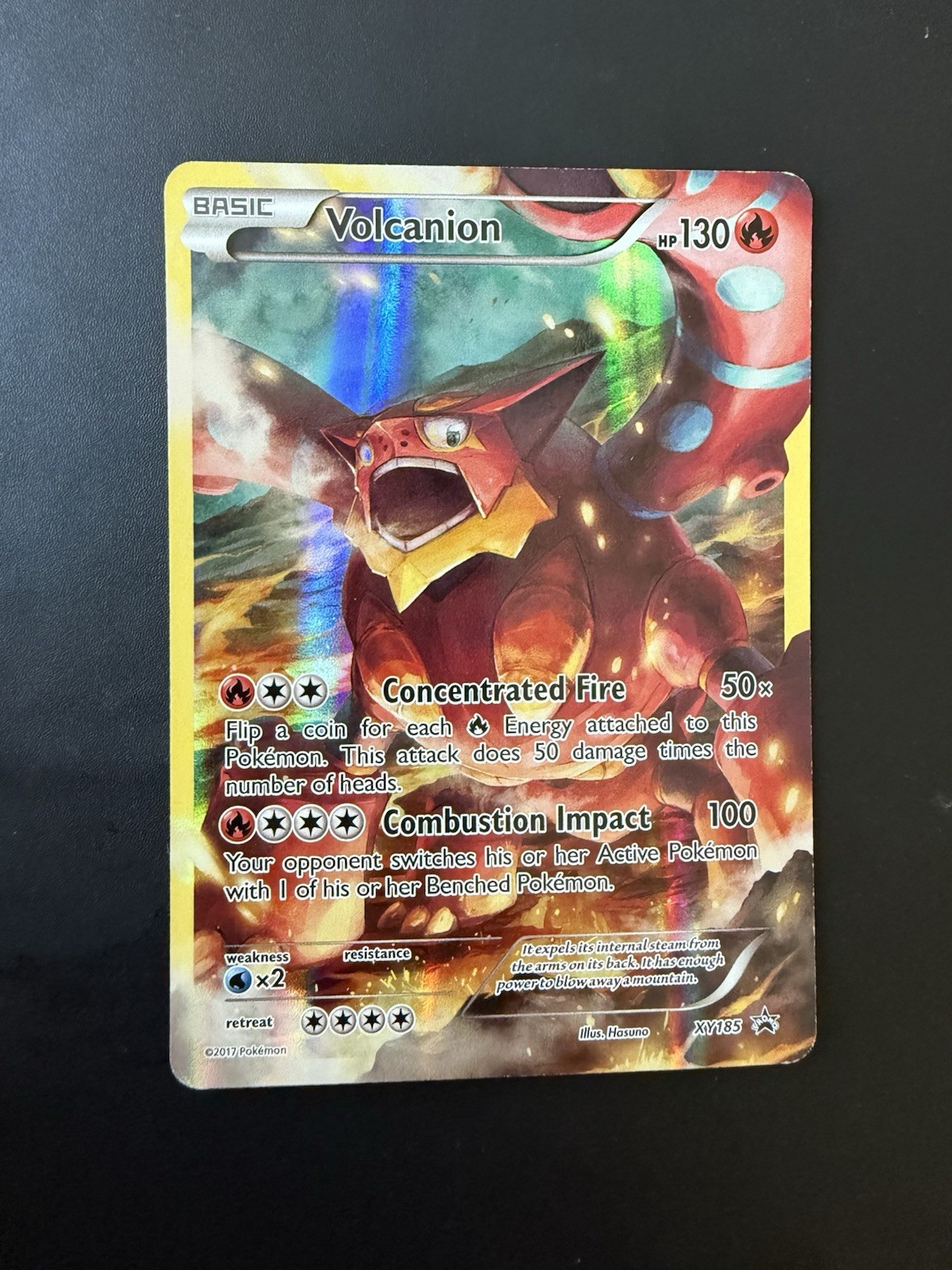 Pokemon Volcanion XY185 Black Star Promo NM