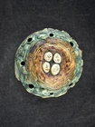 Weller Pottery Glendale  Rare Eight Hole Flower Frog