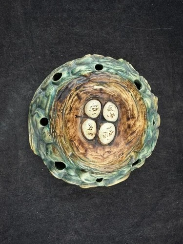 Weller Pottery Glendale  Rare Eight Hole Flower Frog