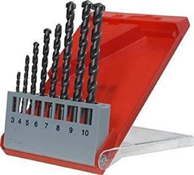 kwb Stone Drill Bit Set, 8-Piece, Drill Set for Rotary and Hammer Drills, Spi...