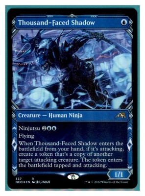 MTG - #337 Thousand-Faced Shadow (Showcase) - Kamigawa: Neon Dynasty ...