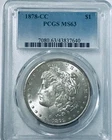 1878 CC Morgan Dollar PCGS MS63