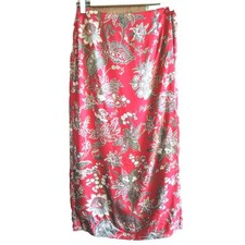 Talbots Vintage 90s Wrap Skirt 6P Maxi Cottagecore Preppy Romantic Tropical USA