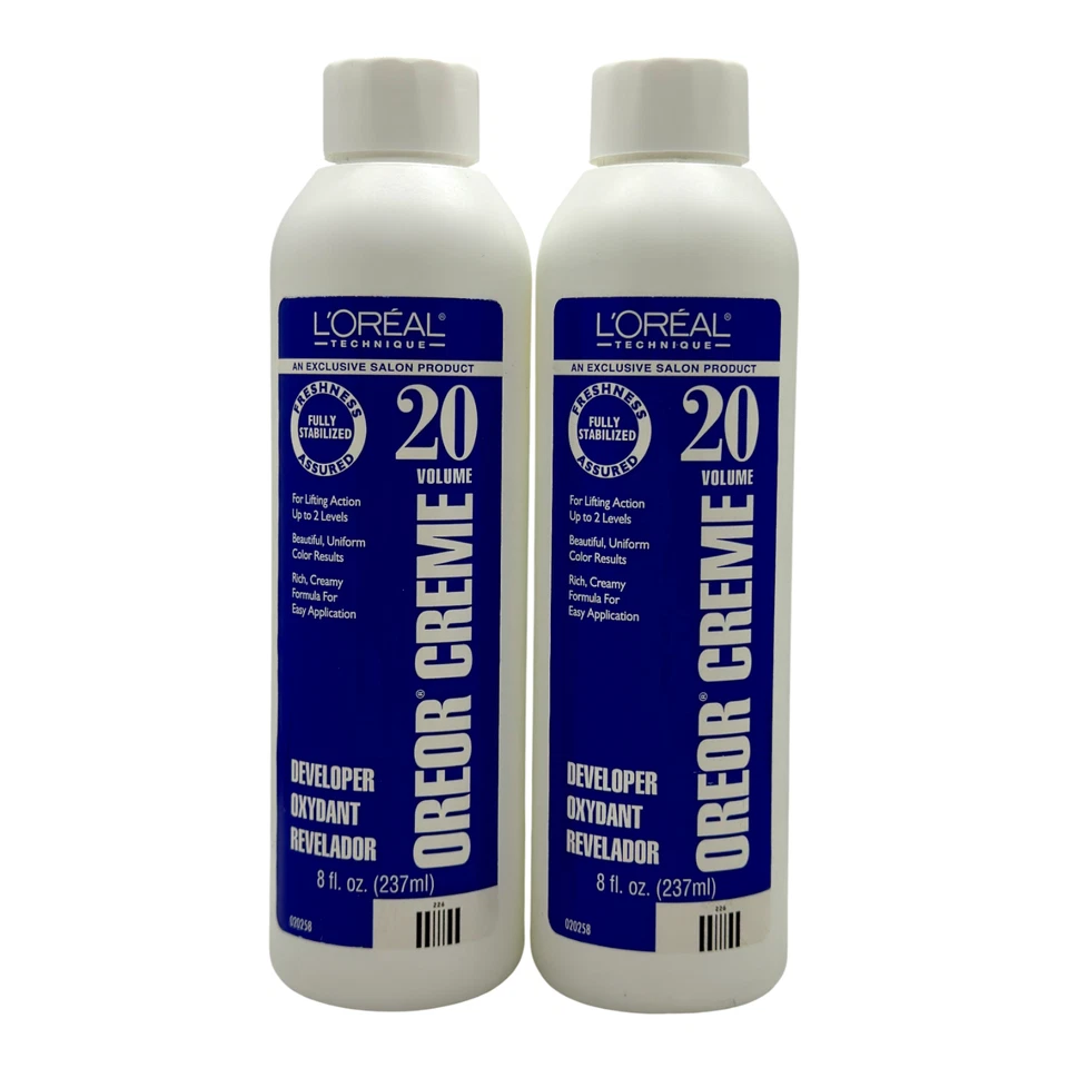 L’Oréal Oreor 20 volúmenes crema desarrollador paquete de 2 • 8 oz cada uno Foto 4 de 4