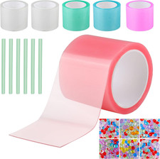 Nano Tape for Bubble Kit - 6Pcs Colorful Double Sided Elastic Tape for Balloon D