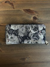 🍓🐈 Gorgeous Vintage Purse - Multicoloured Cat Tapestry Embroidered 🐈🍓