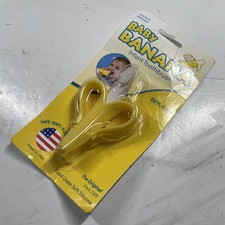 Baby Banana Teething Toothbrush for Infant to 12 Months Yellow - Made In USA NIB
