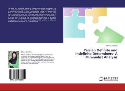 Persian Definite and Indefinite Determiners- A Minimalist Analysis Elham Salehia