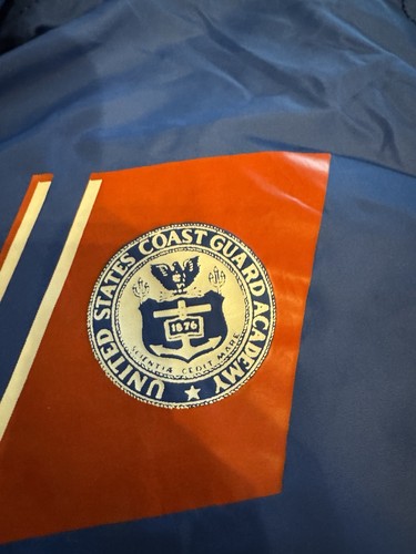 Vintage Champion United States Coast Guard Academy Windbreaker Jacket L USA Made - Picture 2 of 13