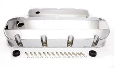 Racing Power Company RPC R6248C BBC Chrome Fabricated Aluminum Tall Valve Covers
