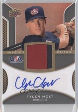 2009 Upper Deck Signature Stars USA Prospects 14/25 Tyler Holt Patch Auto 2d9